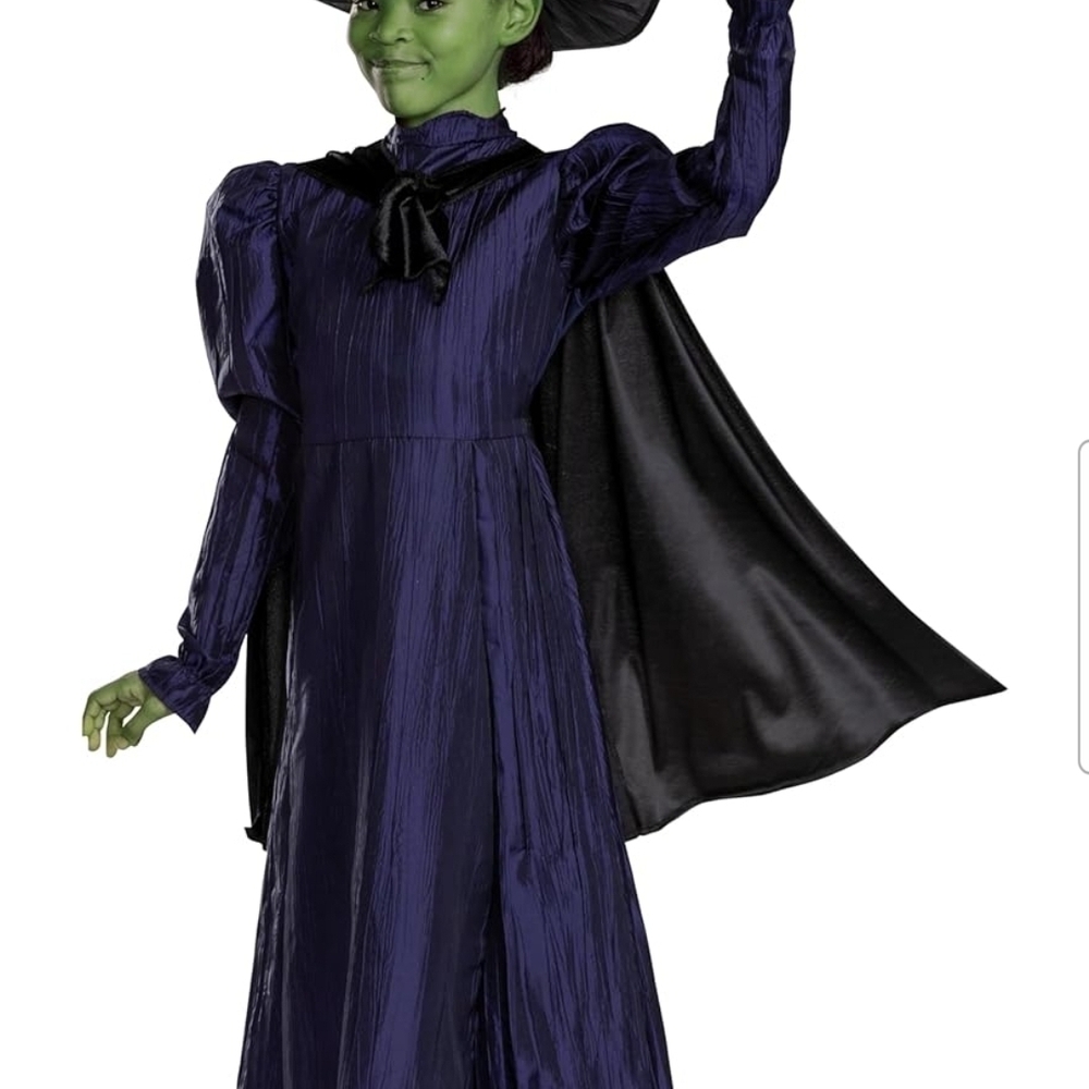 Wicked Elphaba Deluxe Child Halloween Costume Size S 6-6X